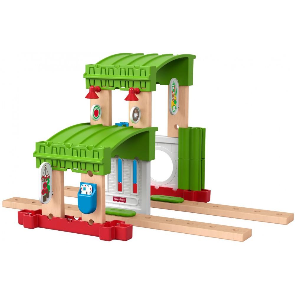 Fisher-Price Wonder Makers Ufficio Postale – Set Costruzioni Con Binari E 35+ Pezzi, Per Bambini 3+ Anni (GFJ14)