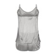 thumbnail image 6 of Njagoc3 Women's Sleeveless Satin Camisole & Short Set - Solid Color, Luxe Fabric, Summer & Sleep Wear, 6 of 6