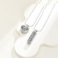 thumbnail image 6 of 2PC Tree of Life Urn Necklace for Ashes with Hollow Vial Cylinder Heart Cremation Jewelry Mini Keepsake Memorial Lockets for Holder Women Men Pets Ash, 6 of 6