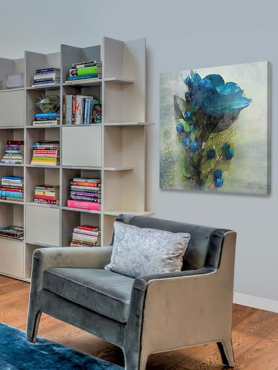 "Blue Melody" Painting Print on Wrapped Canvas
