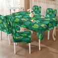 thumbnail image 2 of TSOVTHRID Shamrock Heart Print 5 Pcs Chair Covers and Tablecloth Set Removable Washable Table Cover and Chair Seat Slipcover for Home Hotel Dining Room Banquet St. Patrick's Day Decor, 2 of 7