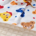 thumbnail image 4 of LYMAYTER Boys Girls Robe Toddler Hooded Cartoon Embroidery Soft Fleece Bathrobe Pajamas 1-7 Years, 4 of 6