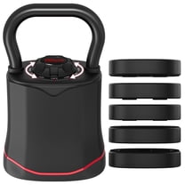 HXD-ERGO 6-in-1 Adjustable Kettlebell Set - QuickSwitch SpaceSaving Design for Full Body Home Workouts (6.5-40LBS)