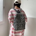 thumbnail image 3 of Moda mujer estampado de cebra mochila Casual bolso de gran capacidad Tmvgtek Para estrenar, 3 of 9