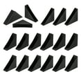 thumbnail image 1 of Uxcell 1 Set Triangle Glass Corner Protector, 0.5/0.6/0.7 Inch Plastic Glass Table Corner Protector Transport Corner Guard for Glass, Ceramics, Wood, and Steel(Right Angle, Black), 1 of 6