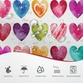 thumbnail image 4 of Valentine''s Day Shower Curtain Colorful Loving Hearts Romantic Theme Bathroom Curtains Valentines Waterproof Fabric Bathtub Curtains Set with Hooks 72"x72", 4 of 6