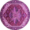 thumbnail image 1 of Ahgly Company Indoor Round Persian Pink Traditional Area Rugs, 5' Round, 1 of 4