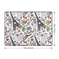 thumbnail image 2 of Area Rugs For Living Room Decor - Eiffel Tower Fancy Soft Anti Slip Throw Washable Rugs 5x7 For Bedroom, Indoor Carpet For Bedroom Living Room 80x58In, 2 of 7