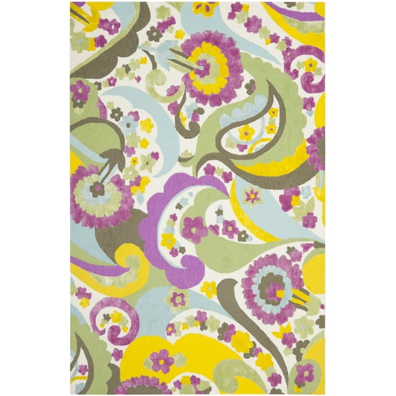 SAFAVIEH Wilton Cionadogh Floral Area Rug, Green/Fuchsia, 8' x 10'