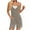 Khaki, variant on BLVB Rompers for Women Summer Casual Sleeveless Spaghetti Strap Jumpsuit Ribbed Shorts Overalls Beach Vacation Clothes with Pockets
