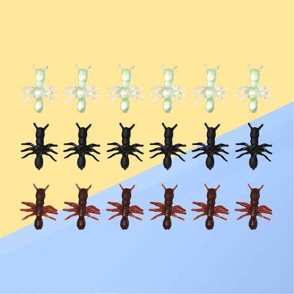 Minkissy 200Pcs Ant Decoration for House Decoration Vivid and Life-like Design Assorted Color