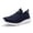 Navy Blue, variant on Fittington Men's Extra Wide Slip on Walking Shoes - Hands Free Lightweight Sneakers with Arch Support & Cushioned Sole, Easy on & off