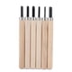 thumbnail image 1 of Kit de 6 cuchillos para tallar madera Cuchillos para sellos de goma para principiantes Kit de cuchillos para esculpir de acero, 1 of 10