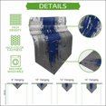 thumbnail image 5 of Navy Blue Cement Gray Table Runner Linen Burlap Table Runner 90 Inches Long Modern Abstract Art Blue Dresser Scarves for Kitchen Island Coffee Dining Room Party Wedding Banquet Holiday Decor 13"x90", 5 of 8