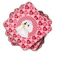 thumbnail image 2 of Maltese Hearts Love and Valentines Day Portrait Foam Coaster Set of 4, 2 of 3