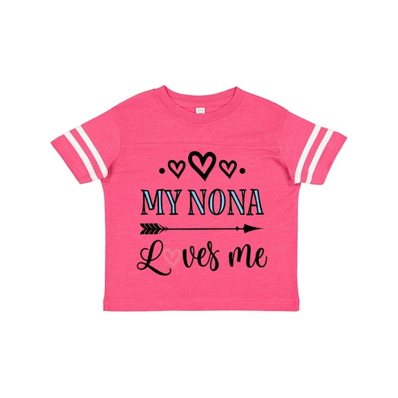 Inktastic My Nona Grandma Loves Me Girls Girls Toddler T-Shirt