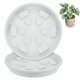 thumbnail image 1 of Uxcell 2-Pack Plato para Plantas, 5.5 Pulgadas/14 cm Bandejas de Plástico para Drenaje de Agua y Protección/Macetas, Bandeja de Goteo para Macetas [Blanco], 1 of 7