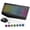 Black, variant on Wireless Keyboard and Mouse Combo with 9 Backlit, Wrist Rest & Phone Holder, Black, New