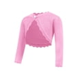 thumbnail image 6 of Arshiner Girls Cardigan Sweaters Shrug Crewneck Button Front Outerwear Black for 7-8 Years Pink 130, 6 of 8