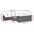 thumbnail image 2 of vidaXL Garden Sofa Set Black, Cream White, 2 of 6