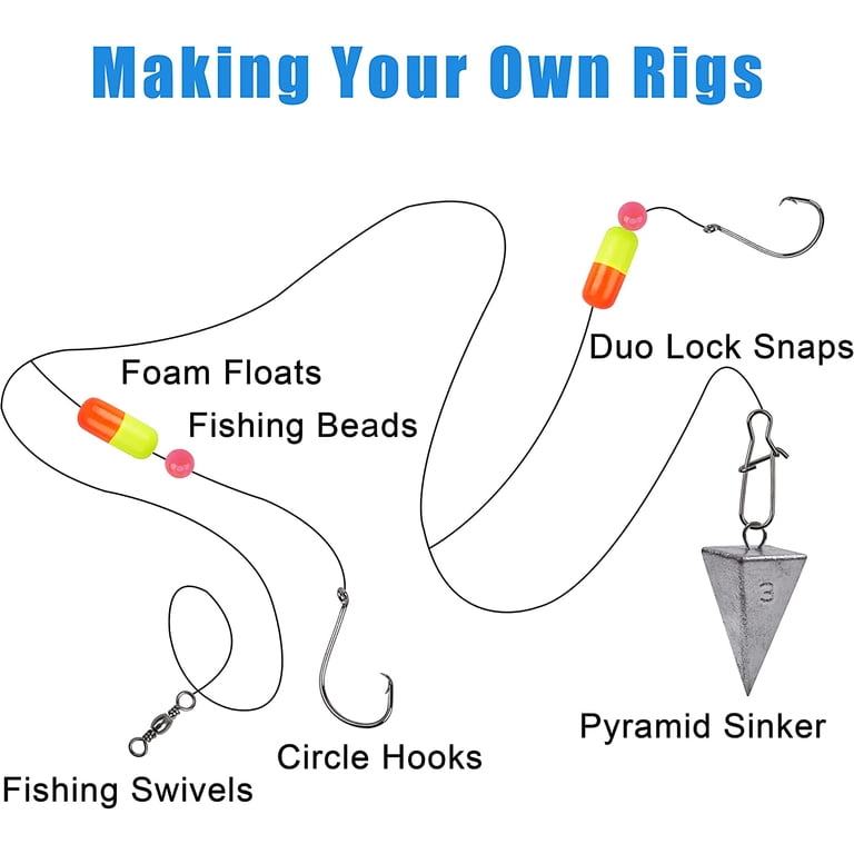 best hooks for pier fishing 70pcs Live Bait Kit 2X Strong Jigging Assist Hooks Saltwater Best Lures for Florida Pier