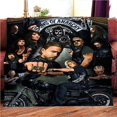 thumbnail image 1 of Manta de Hells Angels Sons of Anarchy Hell Riders, Decke,deka, couverture,viltti,koc, 담, deken,cobertor,frazada, täppe, teppe, 1 of 4