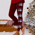 thumbnail image 1 of MKLEKYY Leggings para mujer con estampado navideño, leggings para ejercicio físico, pantalones de yoga 3570, 1 of 4