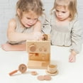 thumbnail image 4 of Kids Coffee Machine Toy Cooking Cutting Fruit Cooking Kitchen Utensils Natural Wood Children Simulation Education Pretend Play, 4 of 7