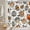 Orange Navy Blue, variant on Fall Pumpkin Shower Curtain Autumn Maple Leaves Harvest Thanksgiving Fruti Falling Leaf Watercolor Fabric Bathroom Sets with Hooks,Orange Green