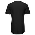 thumbnail image 5 of AHTJRT Men's Loose Athletic Short Sleeve Hipster Drop Irregular Hem T-Shirt with Zipper Black M, 5 of 6