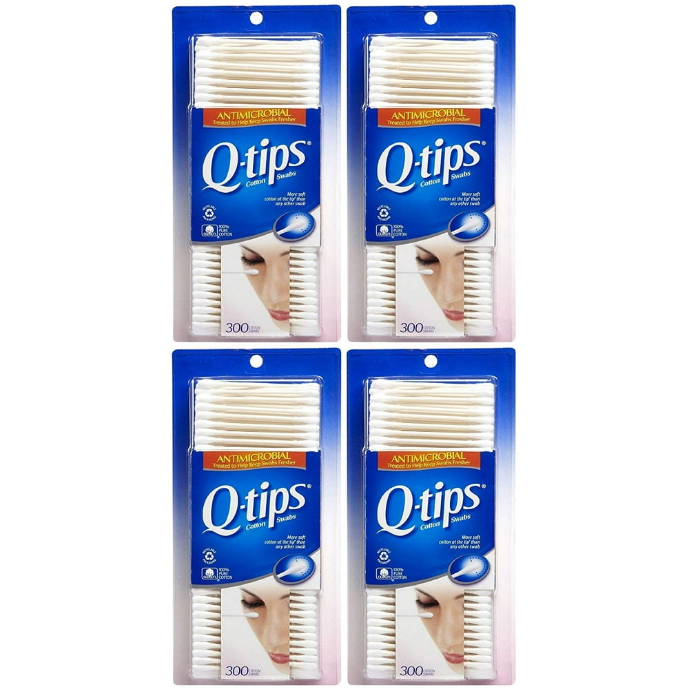 QTips Antimicrobial 300 Set (4 Sets of 300)
