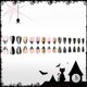 thumbnail image 4 of Uñas postizas Press On AROVFAM 24 piezas negras y doradas almendradas, 4 of 8