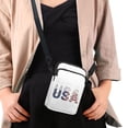 thumbnail image 4 of HELLHERO Women Adjustable Shoulder Strap Sling Bag Men, Women Pear Pattern Polyester Outdoor Travel Daily Use 4.33x1.97x7.09 Double Zipper, 4 of 7