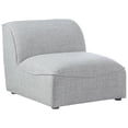 thumbnail image 1 of Meridian Furniture Miramar Grey Durable Linen Textured Armless, 1 of 8