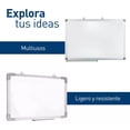 thumbnail image 2 of Pizarron Blanco Magnetico Arcoshop 60x40cm Pared Y Marco De Aluminio, 2 of 6