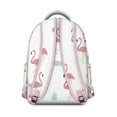 thumbnail image 3 of Flamingo Paradise School Backpack - RFID Blocking Pocket for Security, Mesh Side Pockets Hold 32oz Bottles, Organizational Dream for Studious Teens, 3 of 6