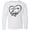 AA-White, variant on Inktastic I Love My Gigi in Black Chalk Heart Long Sleeve Youth T-Shirt