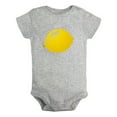 thumbnail image 1 of Fruit Lemon Image Print Rompers For Babies, Newborn Baby Unisex Bodysuits, Infant Jumpsuits, Toddler 0-24 Months Kids One-Piece Oufits (Gray, 0-6 Months), 1 of 4