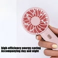 thumbnail image 6 of EUDIDV Portable Fan Mini Handheld Fan Battery Powered Small Adjustable Speed USB Rechargeable Fan Powerful Eyelash Fan Suitable For Kids Women Men Indoor Outdoor Travel;for Indoor and Outdoor Use, 6 of 6