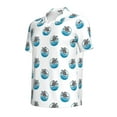 thumbnail image 2 of Balery Turtle Printed Men’s Short Sleeve Polo Shirt, Midweight Men's Shirt,Golf Polo shirts -X-Large, 2 of 9