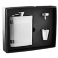 thumbnail image 2 of Visol VSET21 Dual Polished Stripes on Satin Flask Gift Set, 2 of 2