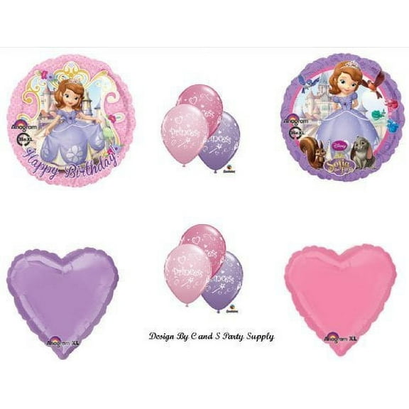 Disney's SOFIA the FIRST Happy Birthday PARTY Balloons Decorations Supplies by Anagram
