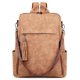 thumbnail image 1 of Mochila para portátil FADEON Leather 15.6" para mujer, color marrón, 1 of 9