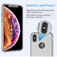 thumbnail image 3 of Cases for Apple iPhone XS Max / iPhone XS / iPhone XR / iPhone X, Njjex Ultra Thin Hard Slim Case Full Protective With Tempered Glass Screen Protector Case Cover -Sliver, 3 of 4