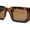Tortoise - Brown, variant on Womens Mod Rectangle Thick Plastic Fashion Sunglasses All Black