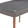 thumbnail image 6 of Athens All-Weather Wicker Outdoor 26"H Cocktail Table with Glass Top, 6 of 6