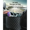 thumbnail image 4 of Kmbangi Car Hanging Back Seat Diamond Check Modern Leather Pack Buckle Bag, 4 of 6