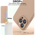 thumbnail image 4 of Compatible with iPhone 15 Pro Case, Upgrade Liquid Silicone, [Enhanced Camera Protection] [Soft Anti-Scratch Microfiber Lining] Shockproof Phone Case iPhone 15 Pro 6.1 inch - Light Brown, 4 of 14