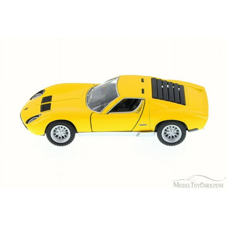 1971 Lamborghini Miura P400 SV, Yellow - Kinsmart 5390W - 1