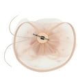 thumbnail image 6 of IDALL Fascinators Hats Tea Party Hats Women Girl Fascinators Hair Clip Hairpin Hat Feather Cocktail Wedding Tea Party Party Hats Fascinator Headband Pink One Size, 6 of 6